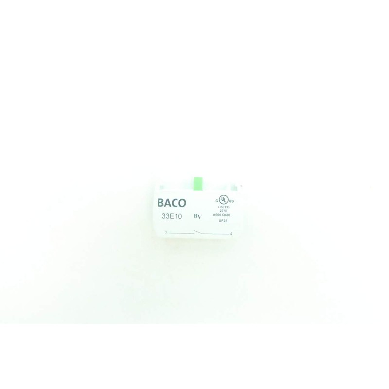 LOT of 3 BACO 33E10 Contact Block 10A 690V-AC
