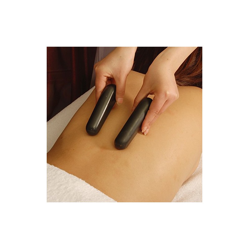 Master Massage 2-Piece Triangular Basalt Hot Stone Set – Pressure