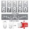 Reflective Mailbox Numbers 3 Inch (0-9) for Outside House Address