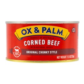 Ox & Palm Corned Beef Original Chunky Style, 11.5oz (Pack of 12)