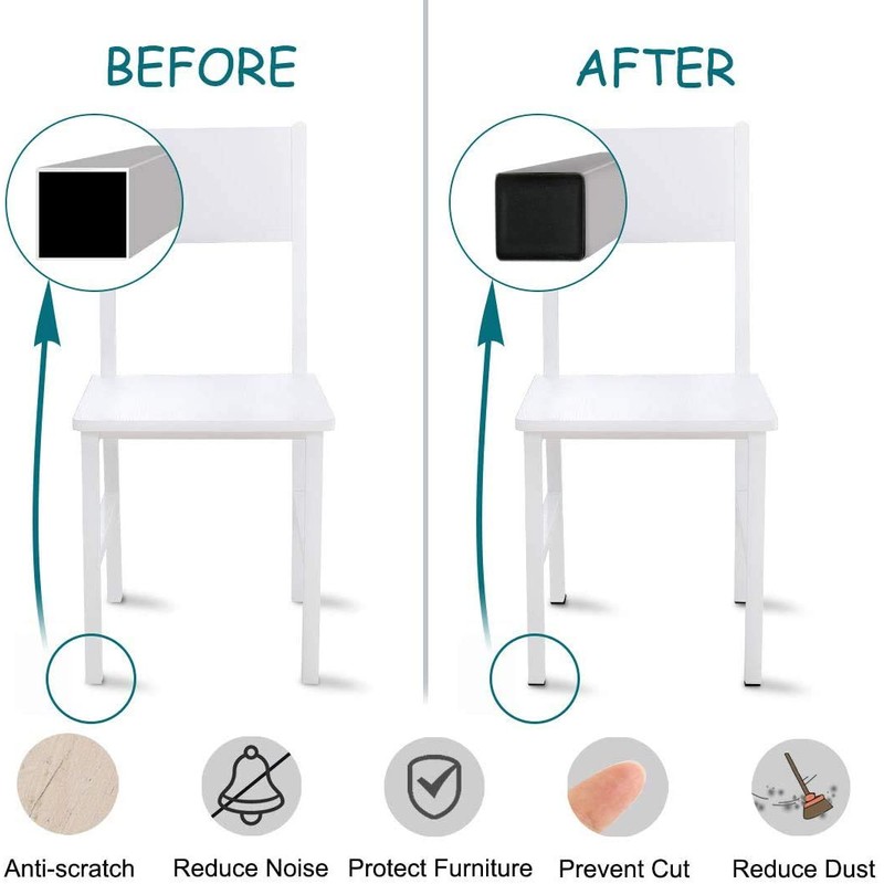 Square Plastic Plug, 3/4 Inch 50Pcs Tubing Plug Cap Tubing