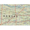 Kansas State Physical Poster Map - 16.5 x 27.5 Inches