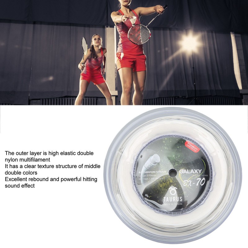 POWERTI BX70 Badminton Rackets String High Elastic Nylon Badminton Racquet