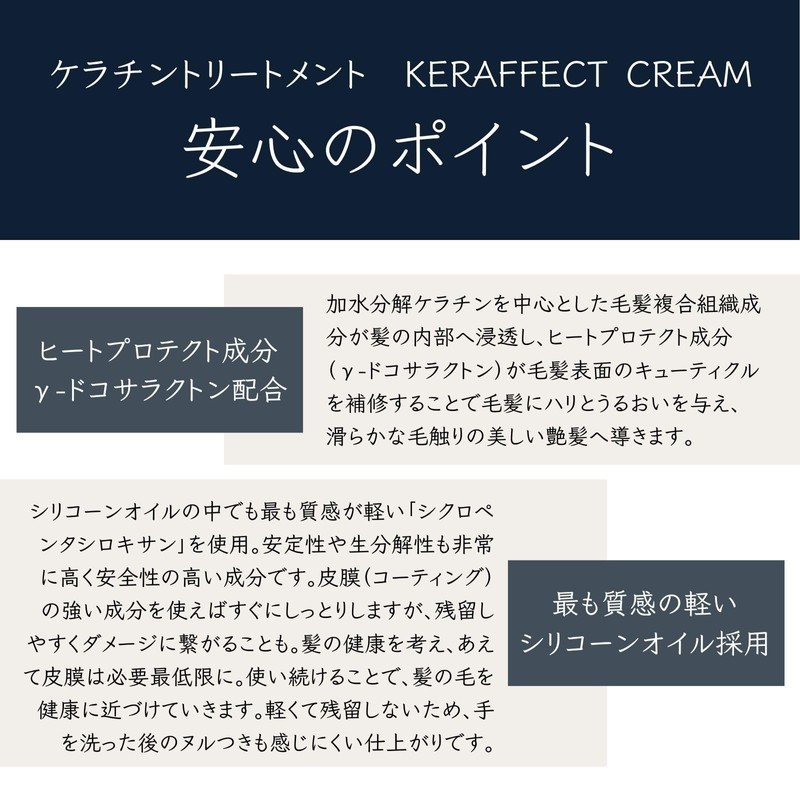TRIGOODS KERAFFECT CREAM Keraffect Cream Leave-in Cinactin Top Formulated Non-sticky