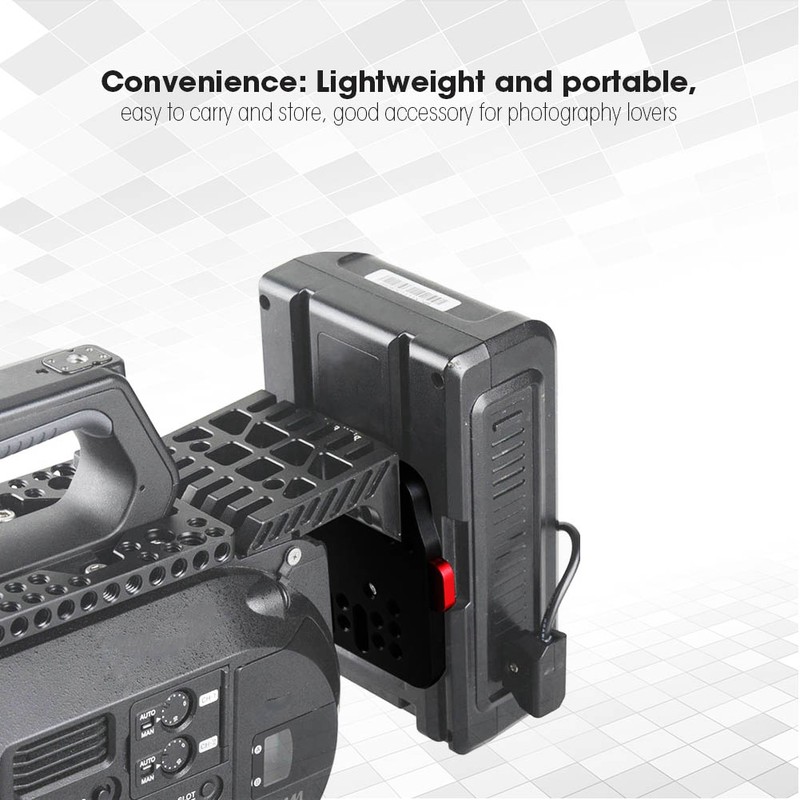 V Lock Assembly Quick Release External Battery Plate Camera Accessory