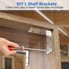 KOMOHOM (25 Pcs) L Brackets Heavy Duty 12-ga, Angle Bracket
