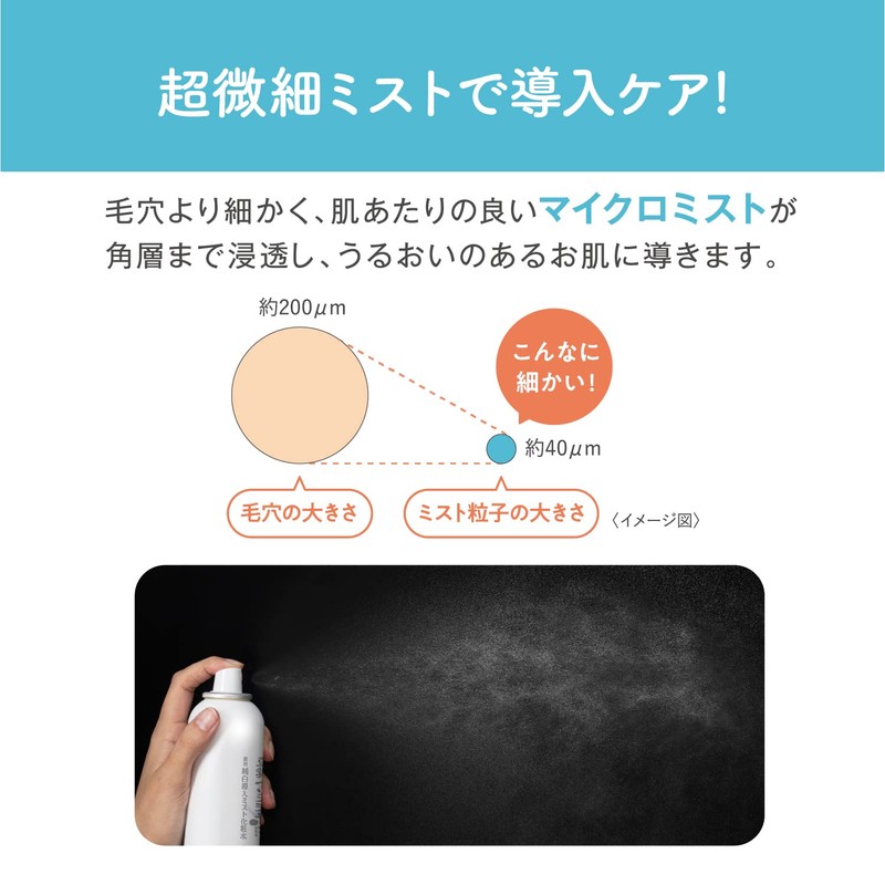 Nameraka Honpo Micro Pure White Mist Lotion, Mini