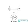 20 pcs Door Knob Handle M4 x 30mm Screws for