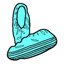 Halyard Health 69254 X-Tra Traction Shoe Covers, X-Large, Light Blue (Pack of 80)