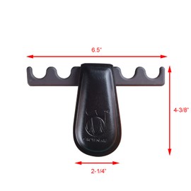 CROWN ME Weighted 4-Cue Leather pool cue holder