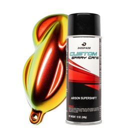 Chameleon Spray Paint 12oz Aerosol Color Shift Spray Paint for Cars, Bikes, Wheels (Red, Orange, Gold, Green (ARSON))