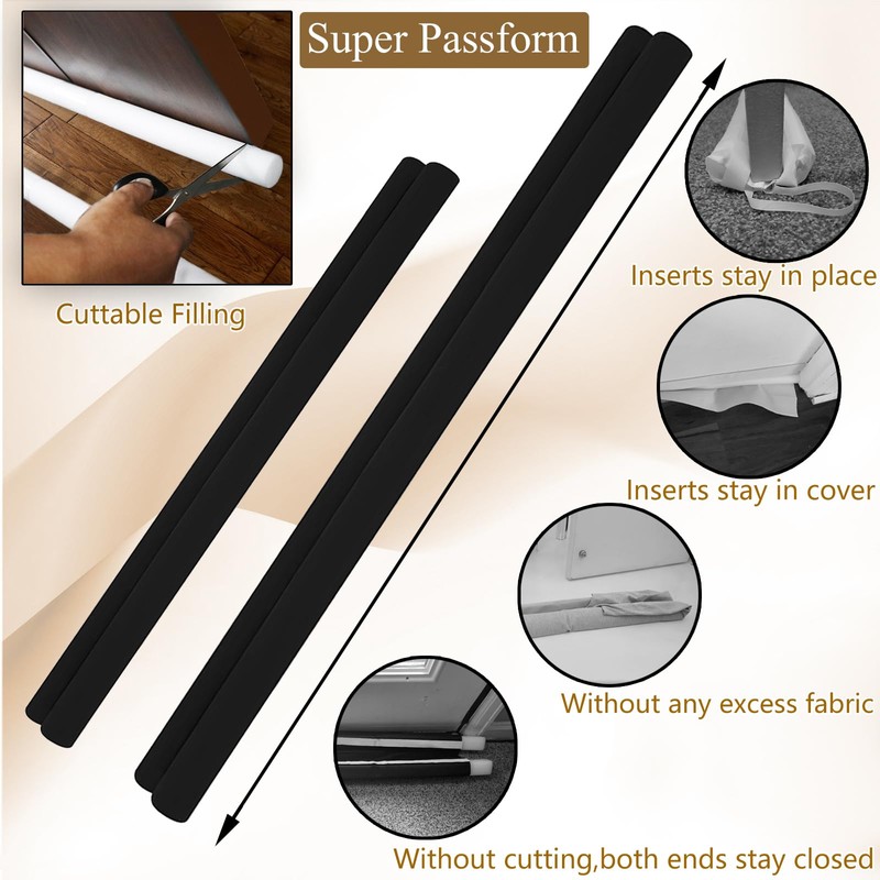 Under Door Draft Stopper 32 inch Draft Blocker for Bottom