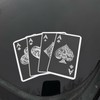 Ace Playing Card Chrome Sticker - High Quality Printed Vinyl