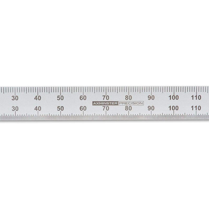 Axminster Precision Stainless Steel Metric Rule - 150mm
