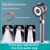Handheld high-pressure shower head, with hose combination set, filter and