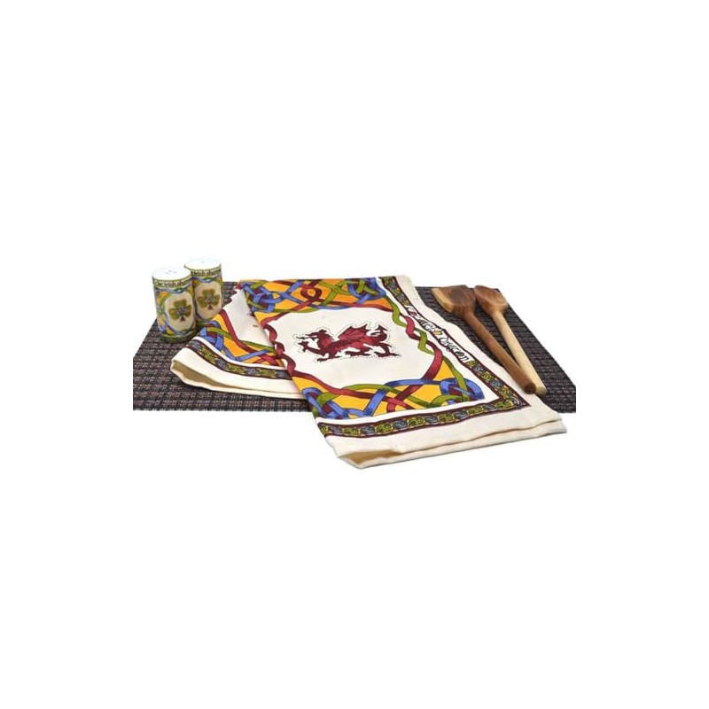 Royal Tara Irish Celtic Knot Tea Towels 100% Cotton Pack