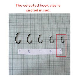 PRO FILSTAR Fishing Hook Set with Leader & Swivel 5 Pieces, N8, Braided Line 25 cm, Diameter 0.25 mm - Fishing Carp Accessories - Fishing Hook - Boilies & Pellet Hooks - Sport Set - Fishing Rig -