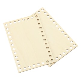 PATIKIL 4 x 6 Inch Crochet Basket Base, 2 Pcs Basket Bottoms Square Wood Base Shaper Bag Making Supplies Weaving Knitting Kit for Crochet Shoulder Bag Handbag Purse Craft