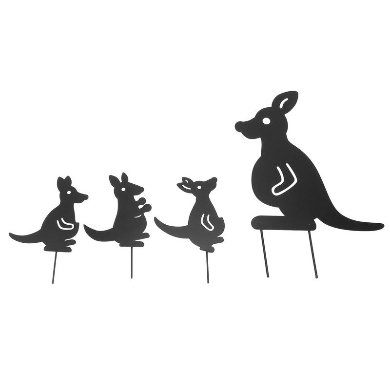 4pcs Iron Art Animal Decoration Ingenious Multi Purpose Kangaroo Plugin