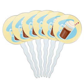 GRAPHICS & MORE Root Beer Float Cupcake Picks Toppers Decoration Set of 6