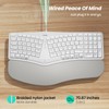 Nulea RT05C Wired Ergonomic Keyboard, Split Keyboard with Cushioned Wrist