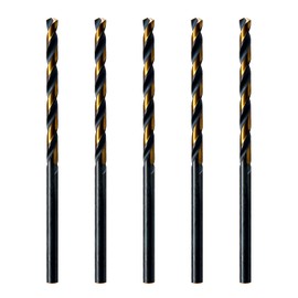 MAXTOOL No.54 5pcs Identical Jobber Length Drills Dia 0.055" HSS M2 Twist Drill Bits Wire Gauge Gage Numbered Straight Shank Drills; JBN02H10R54P5