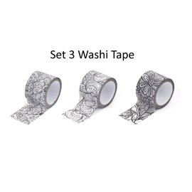 KIKKERLAND Colour Your Own Washi Tape Small Set 3