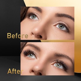 Larbois Magnetic Eyelashes, Larbois 5 Paires Mangetic Lashes Natural Look with Magnetic Eyeliner, Self AdhesiveReusable Fake Eyelashes With Applicator and Tweezers Kit, Waterproof Long-Lasting No Glue Needed