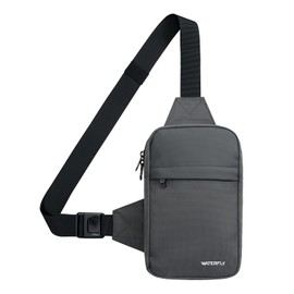 Waterfly Crossbody Chest Sling bag: Small Shoulder Bag Crossover Cross Body Bag for Daily Use Work Travelling Women Men