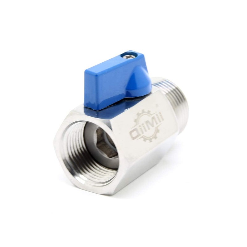 QiiMii SS304 New 3/4" Stainless Mini Ball Valve BSPT Famale