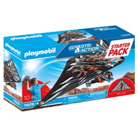 PLAYMOBIL Sports & Action 71079 Starter Pack Kite Flyer, Stuntman and Toy Dragon, First Toy for Children from 4 Years