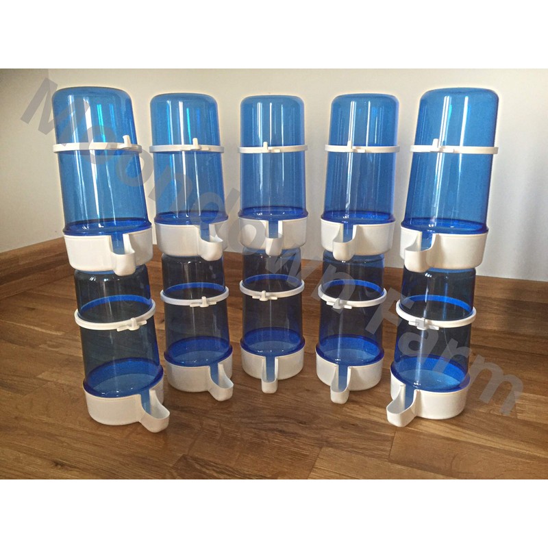 Moondown Farm 10 x 400cc Blue Anti Algae Drinker Cage