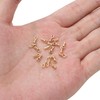 18K Gold Plated Knot Covers Cord End Caps 3x7mm Hole