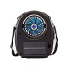 Outdoor Cooling Fan Bluetooth Speaker FM Radio Flashlight Solar Charging
