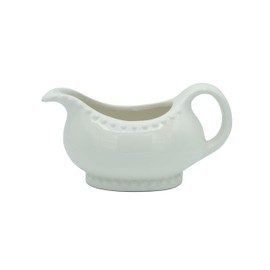 Gravy Boat | Gravy Bowl | 14 Ounces | Gravy Boats | Gravy Boat Farmhouse | White Gravy Boat | Farmhouse Decor | Sauce Boat | Large Gravy Bowl w/Dripless Lip Spout | White Gravy Bowl | Kitchen
