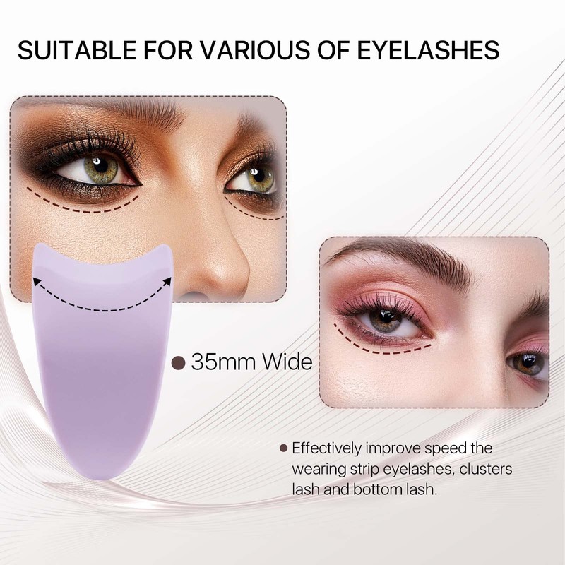 Miuffue Eyelash Applicator Tool 35mm Width Lash Applicator Clip, 1PCS