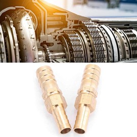 10mm-10/12/14mm Brass Fitting Hose Reducer for Barbed End Pieces, Reducing Connectors, Straight Pipe Connectors (10-12mm)