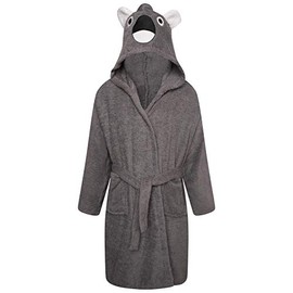 Childrens Boys Girls 100% Cotton Bath Robe - Novelty Hooded Towelling Gown Soft Terry Towel - (Koala, 13 Years)