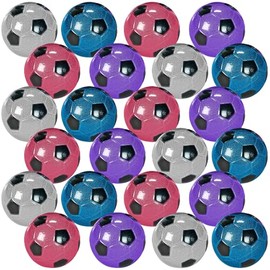 Fun Express - Metallic Soccer Ball Handballs (2dz) - Toys - Balls - Misc Balls - 24 Pieces