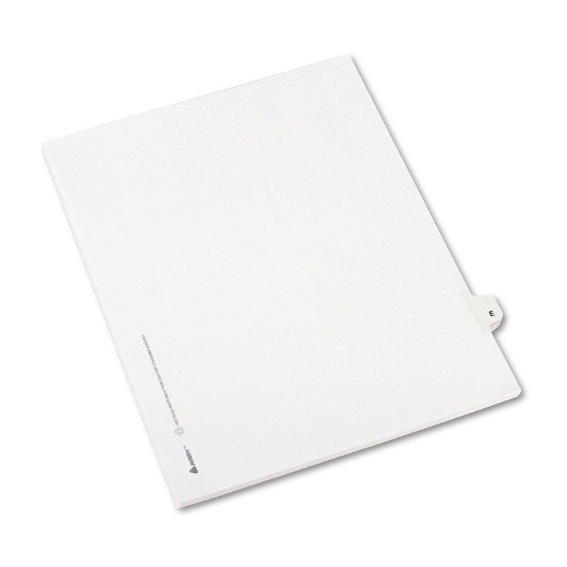 Individual Legal Exhibit Dividers - Avery Style, E