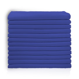 Sweet Needle Royal Blue Cloth Napkins Set, High absorbency for spills, washable, resistant to wrinkles, reusable. Use for everyday dining, special occasion and events (Pack of 12)
