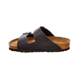 Birkenstock Women's Arizona Soft Footbed, Black Birko-Flor¿, 36 Regular EU