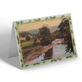 CHRISTMAS CARD - Vintage Derbyshire - The Derwent, Ashopton (b)