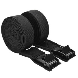 SUKYBUE Correas de Amarre Resistentes de hasta 600 LB, Ajustable Hebilla de Cinturón, para Portaequipajes y Equipo de Césped (4.5mx2.5cm)