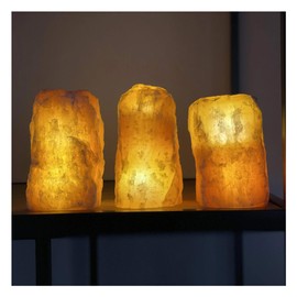Beverly Oaks Natural Crystal Desk Lamp Night Light with LED Bulb - Healing Mineral Table Lamp - 1 lamp (Orange Calcite Crystal Lamp)