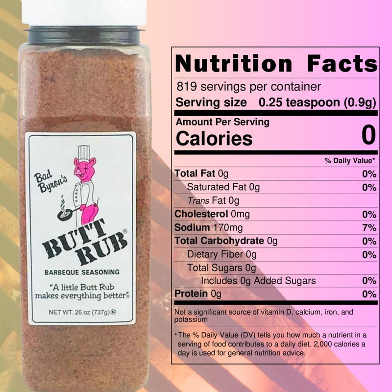 Bad Byron's Butt Rub Seasoning, 26 oz– All-Purpose BBQ Dry