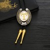 HUABOLA CALYN 2 Pieces Belt Buckle Bolo tie Set Golden