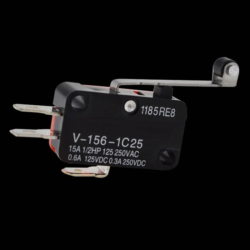 DollaTek V-156-1C25 Micro Limit Switch with Long Hinge Roller Momentary