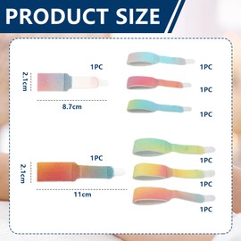 Cosmeria Hammer Toe Pads, 8 Pieces Toe Protectors for Broken Toes, Hammer Toe Correction, Adjustable Splint for Men and Women