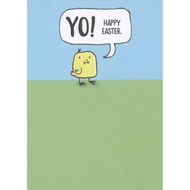 Sellers Publishing RSVP Yo, Happy Easter: Small Yellow Chick Funny Easter Card